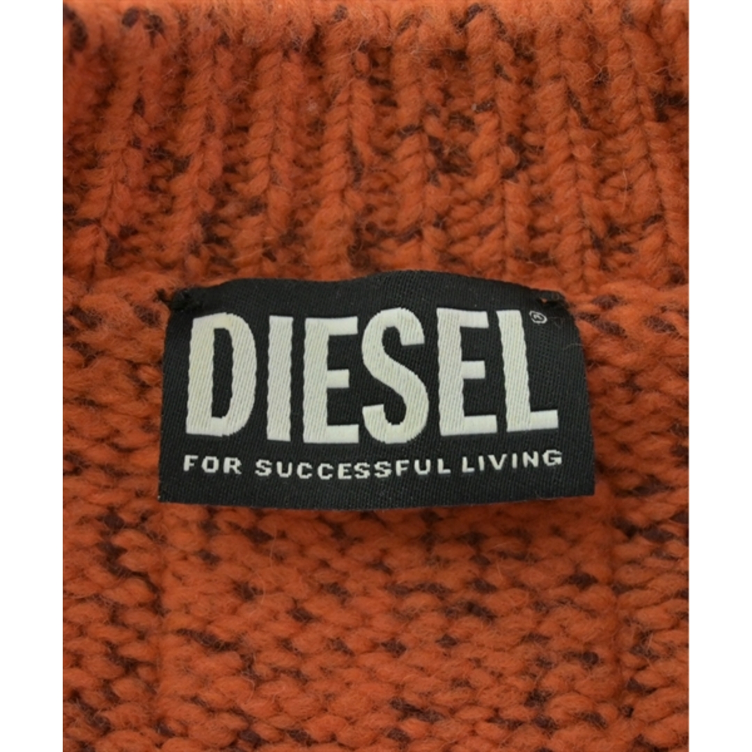 DIESEL - DIESEL ディーゼル ニット・セーター S オレンジx茶 DIESEL - DIESEL ディーゼル ニット・セーター S オレンジx茶
