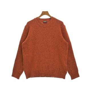 ディーゼル(DIESEL)のDIESEL ディーゼル ニット・セーター S オレンジx茶(ミックス) 【古着】【中古】(ニット/セーター)