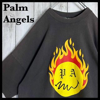 パームエンジェルス(PALM ANGELS)の【希少デザイン】パームエンジェルス☆バーニングヘッド Tシャツ くすみカラー(Tシャツ/カットソー(半袖/袖なし))