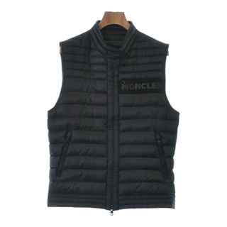 モンクレール(MONCLER)のMONCLER モンクレール ダウンジャケット/ダウンベスト 1(S位) 紺 【古着】【中古】(ダウンジャケット)