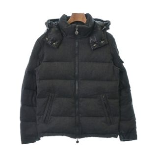 モンクレール(MONCLER)のMONCLER ダウンジャケット/ダウンベスト 0(XS位) グレー 【古着】【中古】(ダウンジャケット)