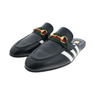 グッチ(Gucci)のGUCCI グッチ サンダル UK9(27.5cm位) 黒x白 【古着】【中古】(サンダル)