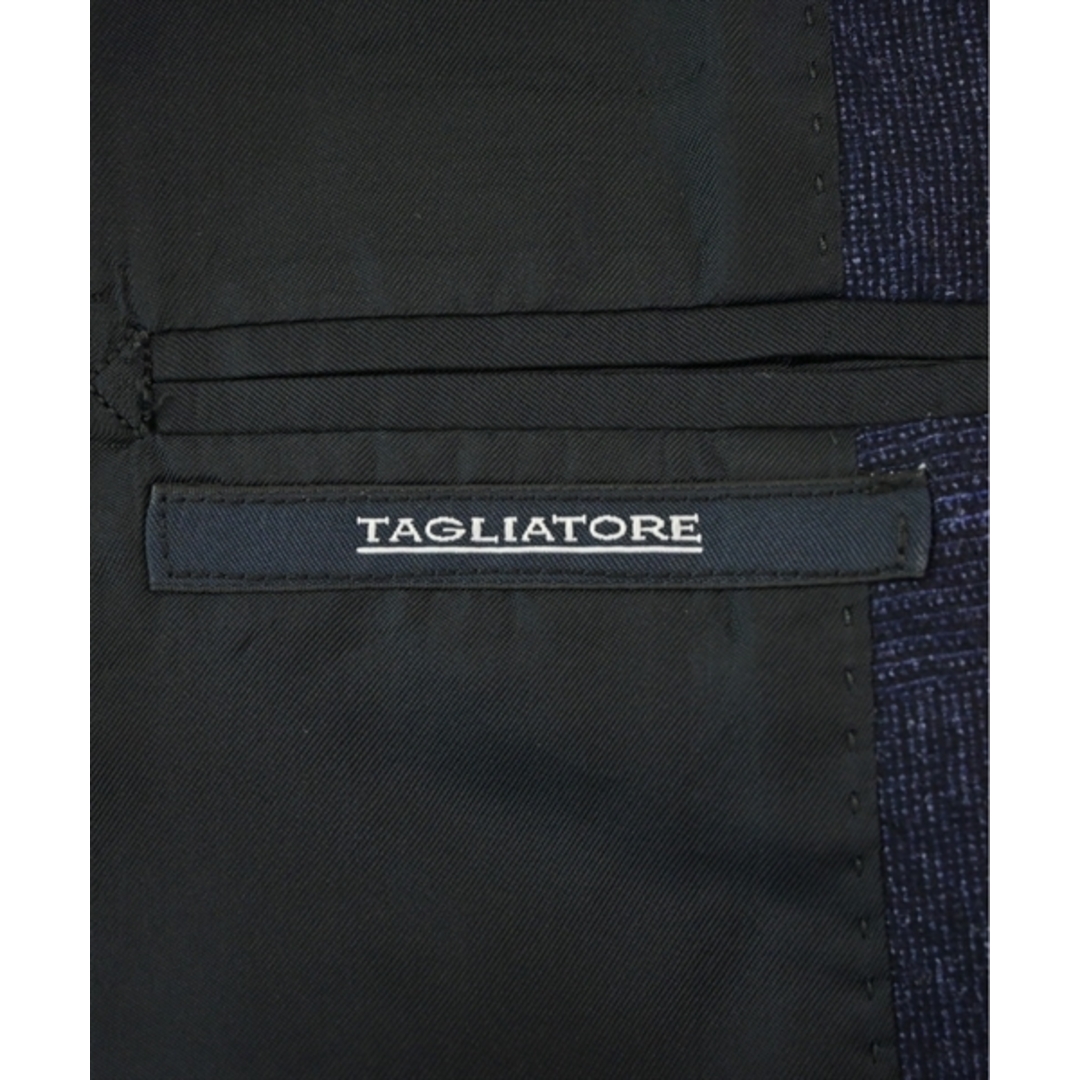 TAGLIATORE(タリアトーレ)のTAGLIATORE テーラードジャケット 54(XXL位) 紺(チェック) 【古着】【中古】 メンズのジャケット/アウター(テーラードジャケット)の商品写真