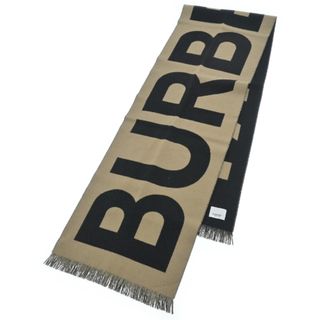 バーバリー(BURBERRY)のBURBERRY バーバリー マフラー - ベージュx黒 【古着】【中古】(マフラー/ショール)