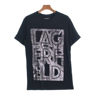 カールラガーフェルド(Karl Lagerfeld)のKARL LAGERFELD カールラガーフェルド Tシャツ・カットソー S 黒 【古着】【中古】(Tシャツ/カットソー(半袖/袖なし))