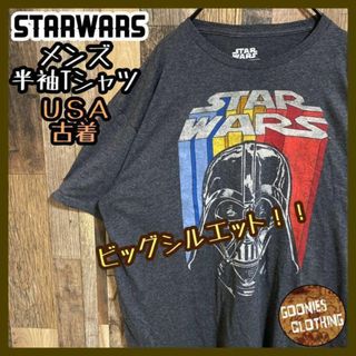 ダースベイダー キャラクター Tシャツ スターウォーズ 映画 USA古着 半袖(Tシャツ/カットソー(半袖/袖なし))