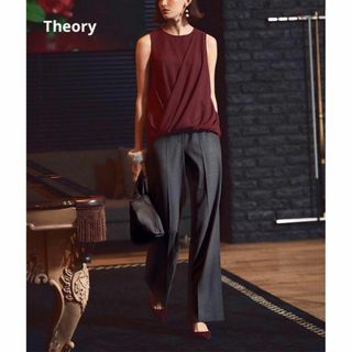 theory - 未使用タグ付★Theory★セオリー★ノースリーブブラウス★ウォッシャブル