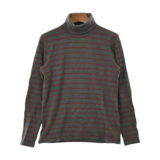 マーモット(MARMOT)のMarmot マーモット Tシャツ・カットソー M グレーx赤(ボーダー) 【古着】【中古】(カットソー(半袖/袖なし))