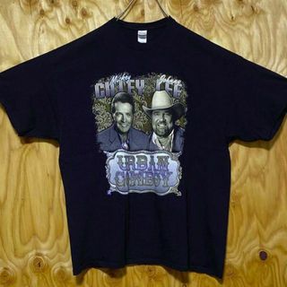 USA古着 90s 半袖 Tシャツ アーバンカウボーイ ブラック 黒 バンド(Tシャツ/カットソー(半袖/袖なし))