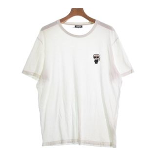 Karl Lagerfeld - KARL LAGERFELD Tシャツ・カットソー XL 白 【古着】【中古】