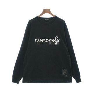 ヌメラルズ(NUMERALS)のNUMERALS ヌメラルズ Tシャツ・カットソー M 黒x白 【古着】【中古】(Tシャツ/カットソー(半袖/袖なし))