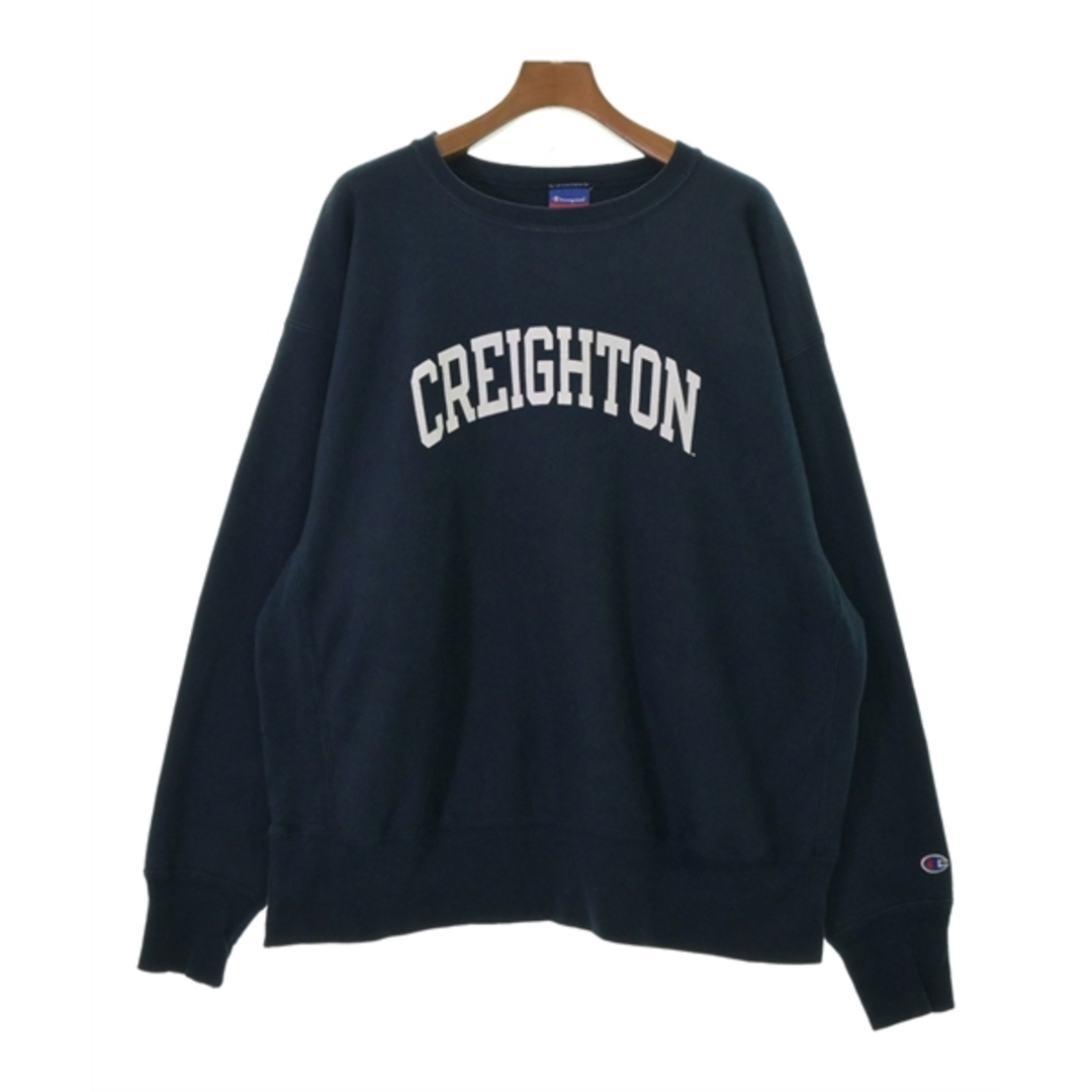 Champion(チャンピオン)のCHAMPION チャンピオン スウェット XXL 紺 【古着】【中古】 メンズのトップス(スウェット)の商品写真