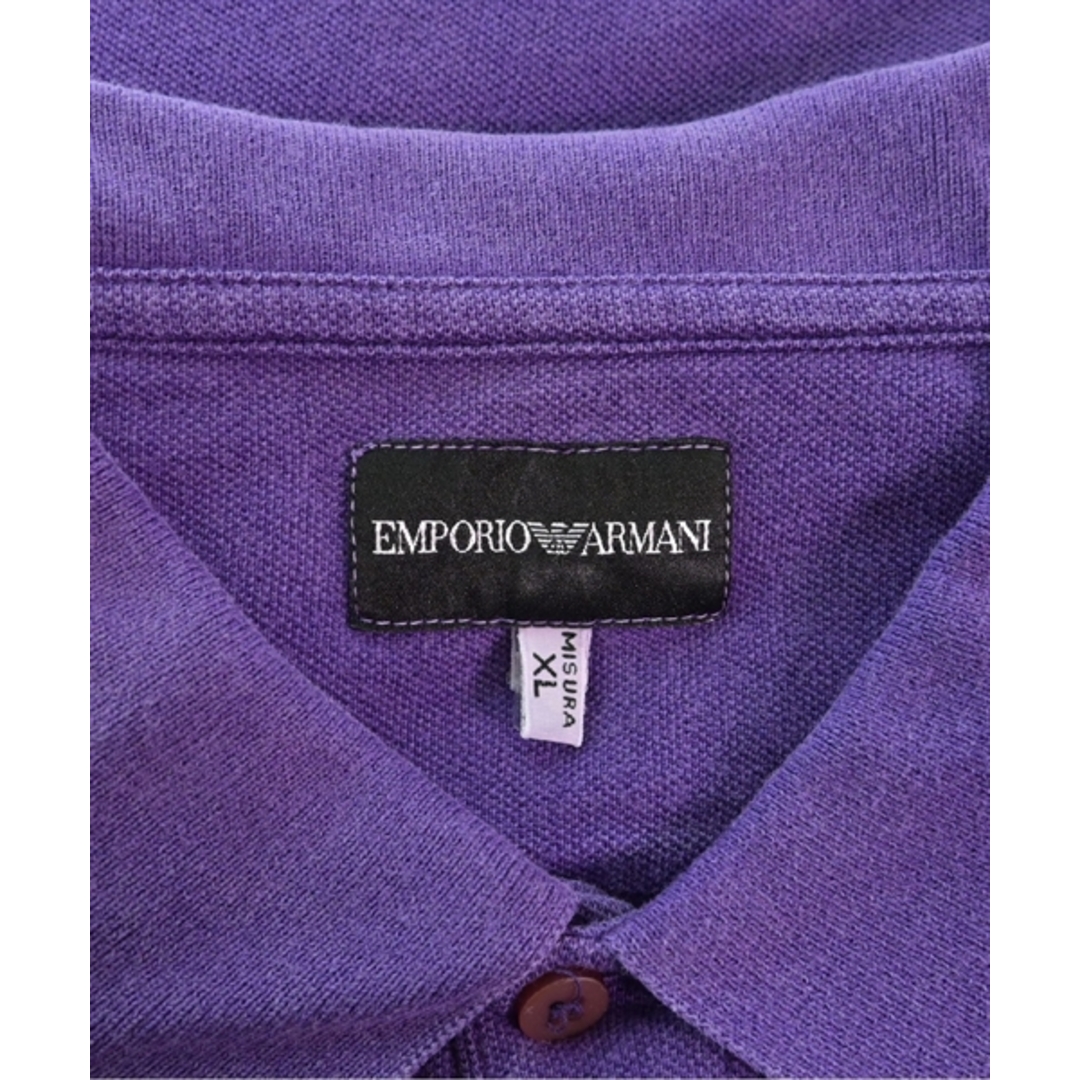 Emporio Armani(エンポリオアルマーニ)のEMPORIO ARMANI エンポリオアルマーニ ポロシャツ XL 紫 【古着】【中古】 メンズのトップス(ポロシャツ)の商品写真