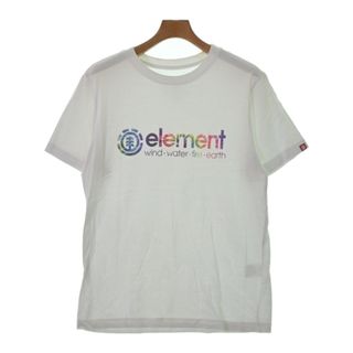 エレメント(ELEMENT)のelement エレメント Tシャツ・カットソー M 白 【古着】【中古】(Tシャツ/カットソー(半袖/袖なし))