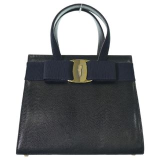 Salvatore Ferragamo - Salvatore Ferragamo ハンドバッグ - 紺系 【古着】【中古】