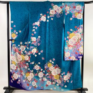 振袖 身丈157cm 裄丈66cm 正絹 秀品 【中古】(着物)