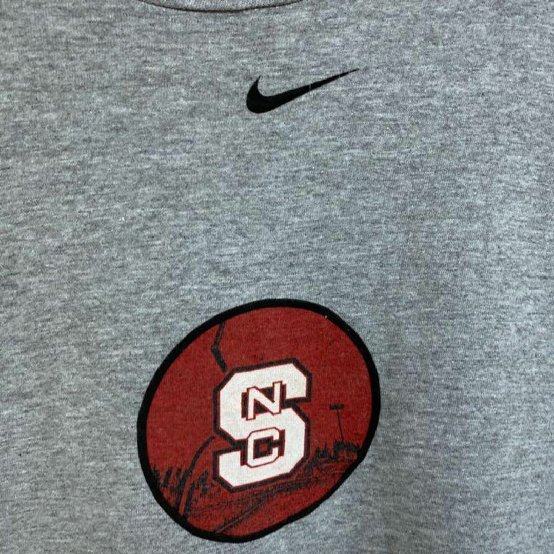 NIKE(ナイキ)のナイキ ビッグサイズ Tシャツ スウッシュ カレッジ ロゴ USA古着 90s メンズのトップス(Tシャツ/カットソー(半袖/袖なし))の商品写真