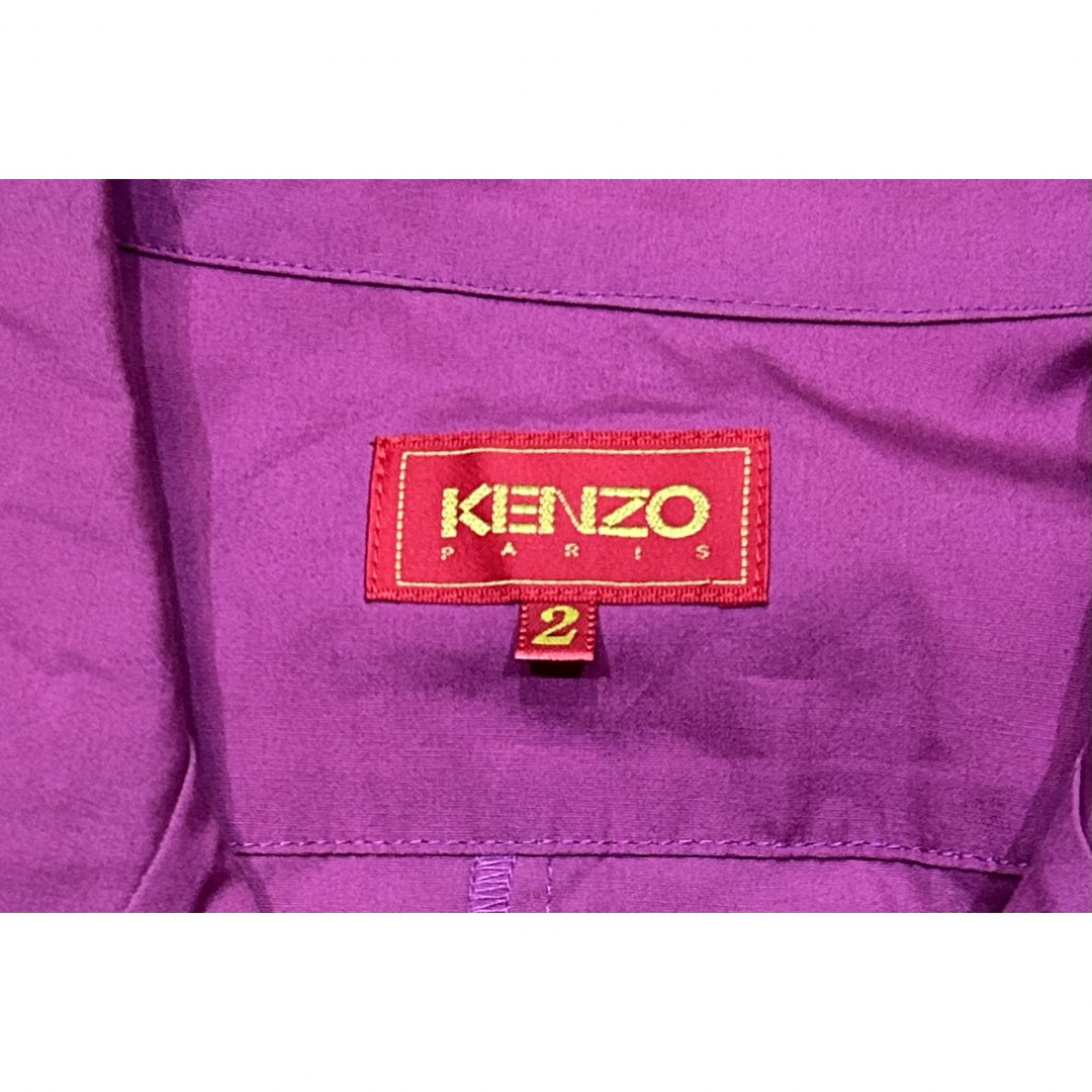 KENZO(ケンゾー)のKENZO ケンゾー　半袖シャツ　膝丈　ワンピース　シャツワンピース　Mサイズ レディースのワンピース(ひざ丈ワンピース)の商品写真