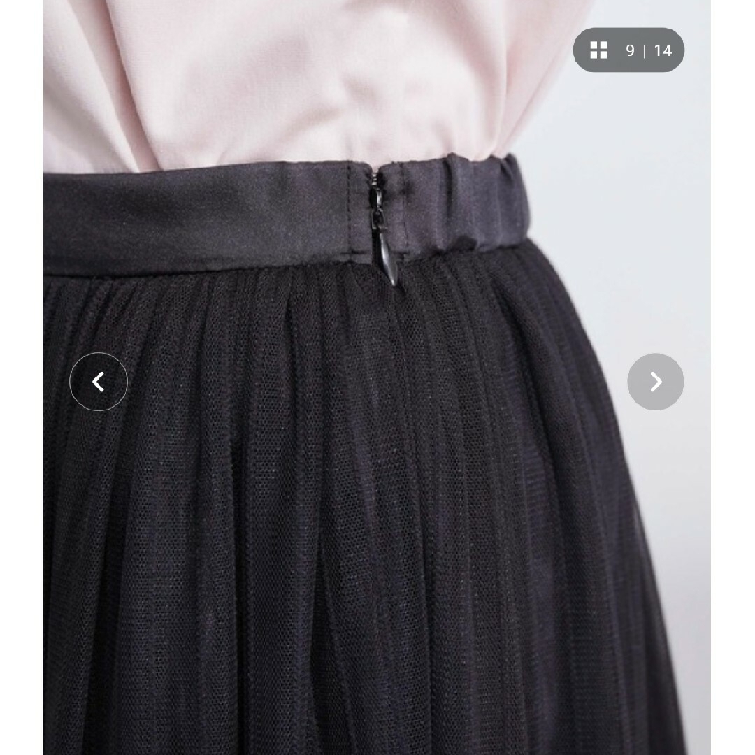 ROPE’(ロペ)のソフトチュールティアードスカート レディースのスカート(ロングスカート)の商品写真