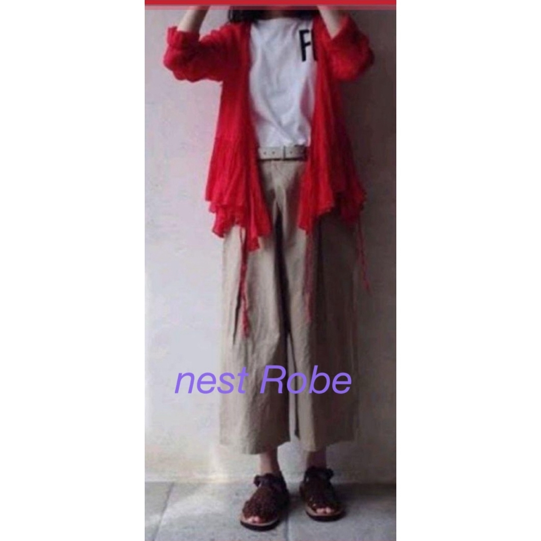 nest Robe(ネストローブ)のnest Robe ネストローブ リネン  カシュクールギャザー ブラウス レディースのトップス(シャツ/ブラウス(長袖/七分))の商品写真