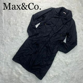 マックスアンドコー(Max & Co.)のMax&Co. マックス&コー ダウンコート ロング 黒 40サイズ(ダウンジャケット)