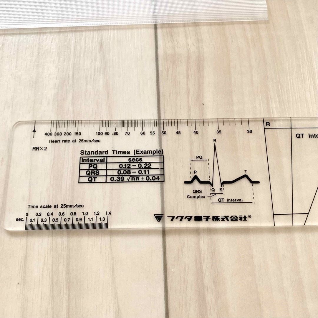 フクダ電子　心電図　デバイダー　心電図スケール　セット インテリア/住まい/日用品の文房具(その他)の商品写真