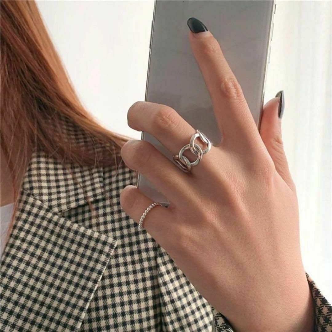 デザインリング　指輪　レディース　メンズ　ファッション　オープン　調整可能　新品 レディースのアクセサリー(リング(指輪))の商品写真