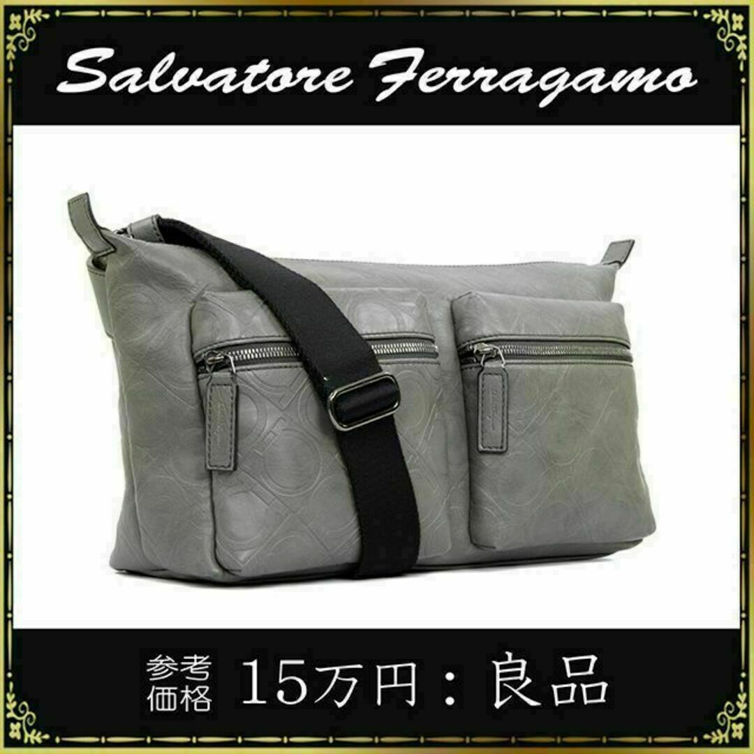 Salvatore Ferragamo(サルヴァトーレフェラガモ)の【全額返金保証・送料無料】フェラガモのショルダーバッグ・正規品・ガンチーニ総柄 レディースのバッグ(ショルダーバッグ)の商品写真