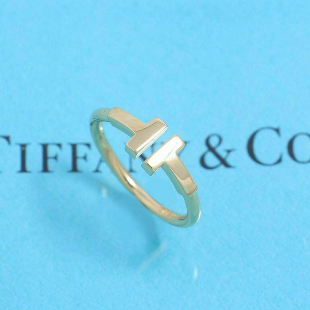 Tiffany & Co.(ティファニー)のティファニー　TIFFANY　K18PG　9号　Tワイヤーリング　良品 レディースのアクセサリー(リング(指輪))の商品写真