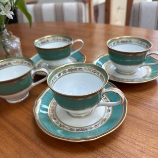 ノリタケ(Noritake)のnoritakeノリタケHANA RINSUハナリンスカップとソーサーセット3脚(グラス/カップ)