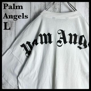 PALM ANGELS - 【真贋済み・正規品】パームエンジェルス☆バックロゴ入りTシャツ ホワイト