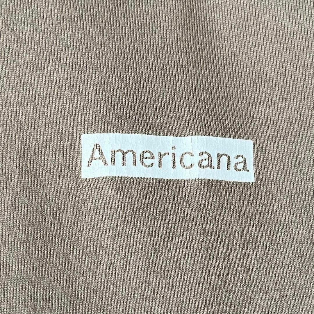 AMERICANA(アメリカーナ)のAmericana アメリカーナ　カットソー　ワンピース　ロゴ レディースのワンピース(ロングワンピース/マキシワンピース)の商品写真