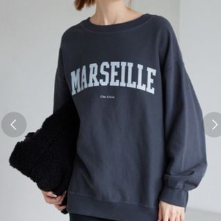 【最終価格】SLOBE IENA MARSEILLEロゴスウェット