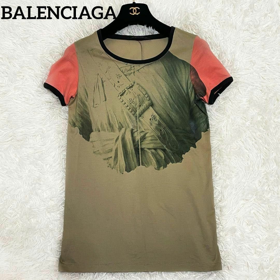 Balenciaga(バレンシアガ)のバレンシアガ　BALENCIAGA　T.A プリントTシャツ　サイズ34 レディースのトップス(Tシャツ(半袖/袖なし))の商品写真