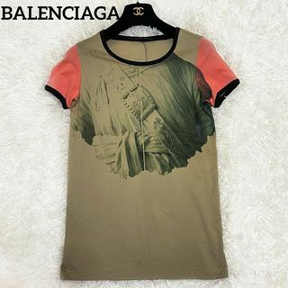 バレンシアガ(Balenciaga)のバレンシアガ　BALENCIAGA　T.A プリントTシャツ　サイズ34(Tシャツ(半袖/袖なし))