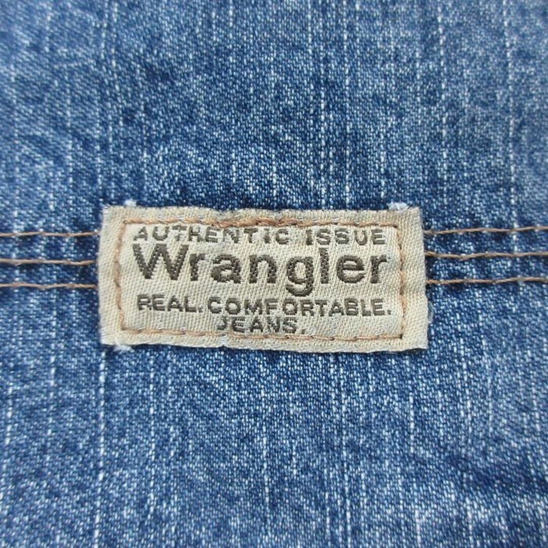 Wrangler(ラングラー)のW34★古着 ラングラー Wrangler ショート ペインター パンツ ショーツ メンズ コットン 紺 ネイビー デニム 24apr11 中古 ボトムス 短パン ショーパン メンズのパンツ(ワークパンツ/カーゴパンツ)の商品写真