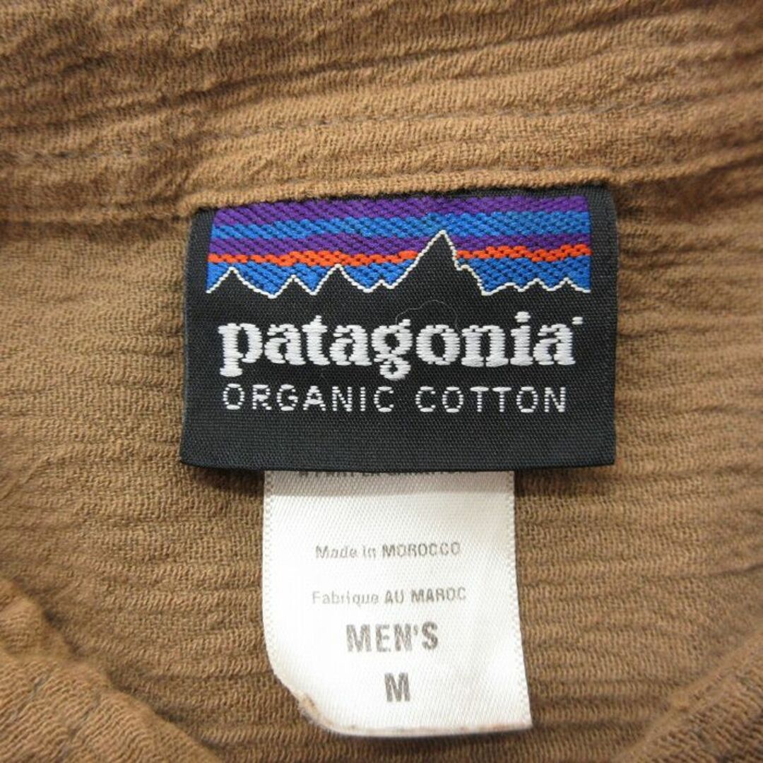 patagonia(パタゴニア)のM★古着 パタゴニア patagonia 半袖 シャツ メンズ オーガニックコットン 茶 ブラウン 24apr11 中古 トップス メンズのトップス(シャツ)の商品写真