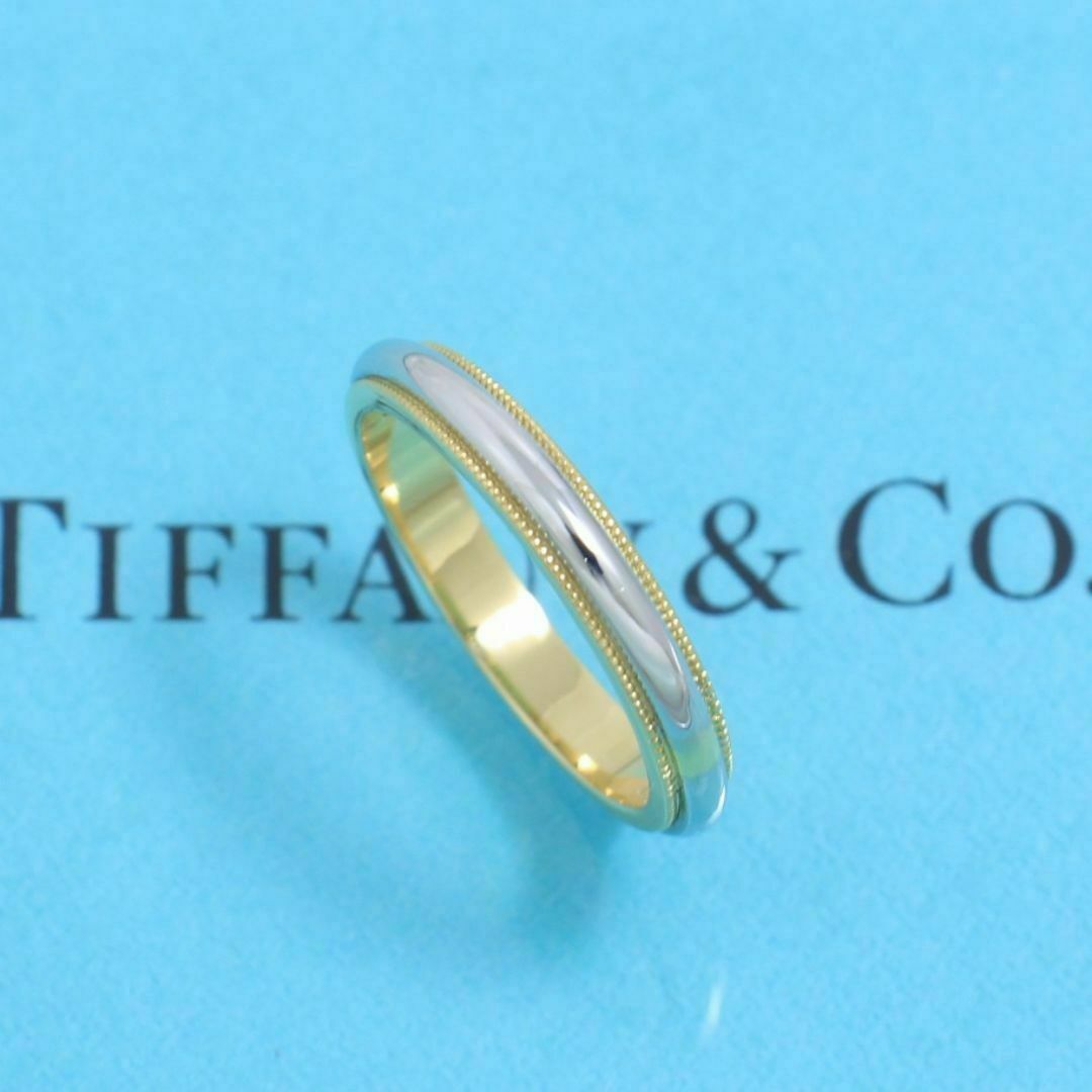 Tiffany & Co.(ティファニー)のティファニー　TIFFANY　PT950　18号　ミルグレインバンドリング　良品 レディースのアクセサリー(リング(指輪))の商品写真