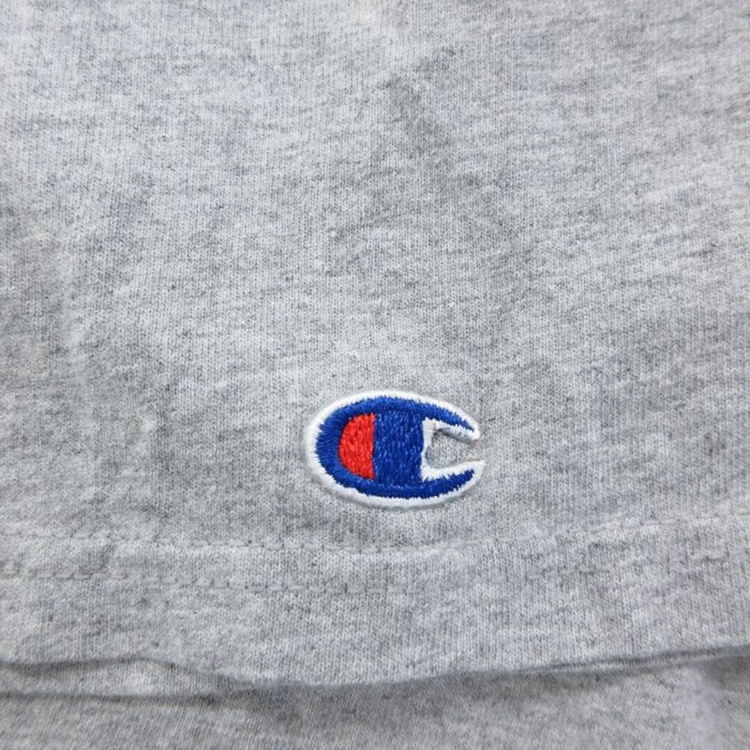 Champion(チャンピオン)のXL★古着 チャンピオン champion 半袖 ビンテージ Tシャツ メンズ 00年代 00s ビッグロゴ クルーネック グレー 霜降り 24apr11 中古 メンズのトップス(Tシャツ/カットソー(半袖/袖なし))の商品写真