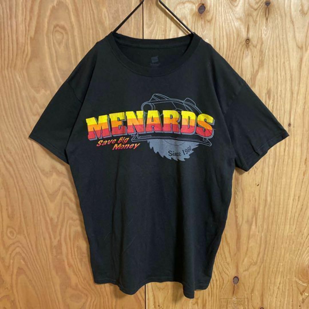 Hanes(ヘインズ)のメナーズ プリント ブラック Tシャツ USA古着 90s 半袖 メンズ 黒 M メンズのトップス(Tシャツ/カットソー(半袖/袖なし))の商品写真