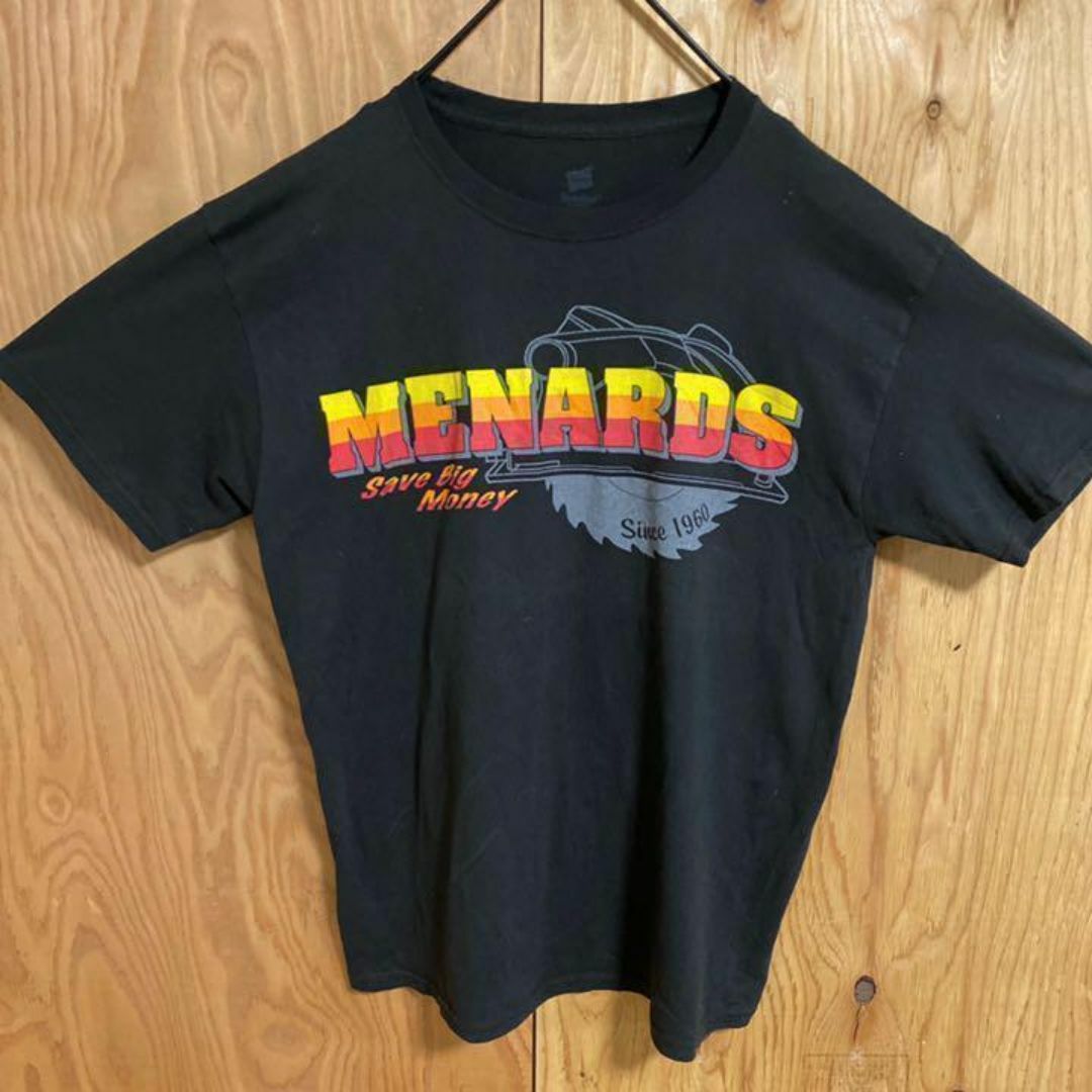 Hanes(ヘインズ)のメナーズ プリント ブラック Tシャツ USA古着 90s 半袖 メンズ 黒 M メンズのトップス(Tシャツ/カットソー(半袖/袖なし))の商品写真