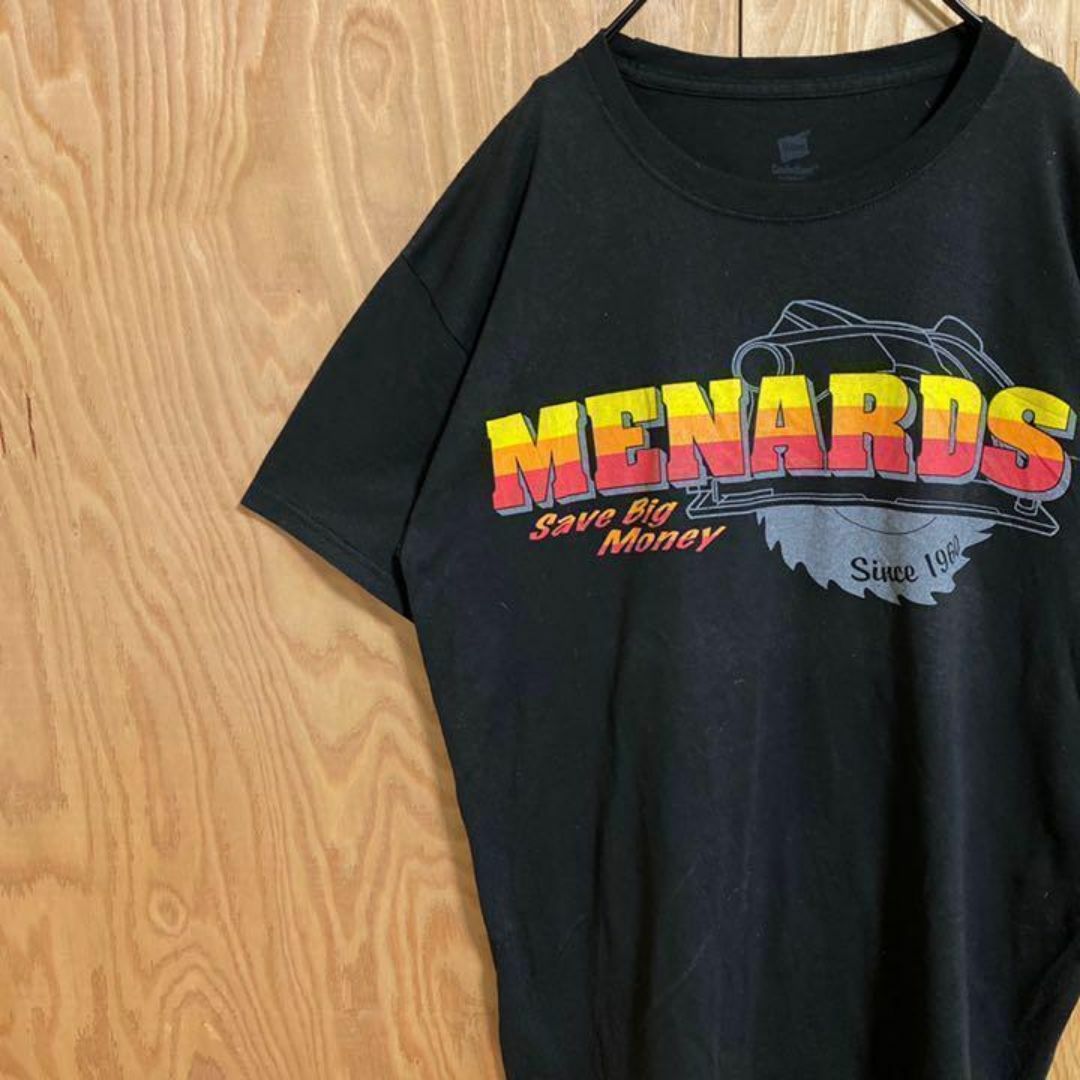 Hanes(ヘインズ)のメナーズ プリント ブラック Tシャツ USA古着 90s 半袖 メンズ 黒 M メンズのトップス(Tシャツ/カットソー(半袖/袖なし))の商品写真