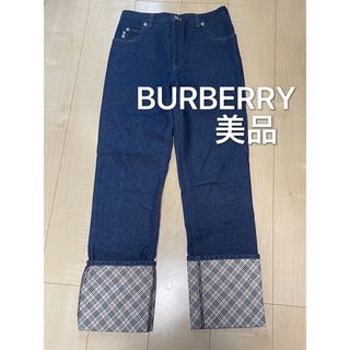 バーバリー(BURBERRY)のバーバリー　BURBERRY デニム　チェック柄　極美品(デニム/ジーンズ)