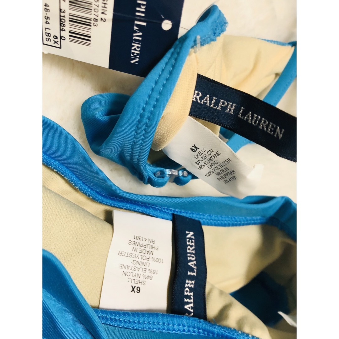 Ralph Lauren(ラルフローレン)のラルフローレン　RALPH LAUREN キッズ　水着　ブルー　新品 キッズ/ベビー/マタニティのキッズ服女の子用(90cm~)(水着)の商品写真