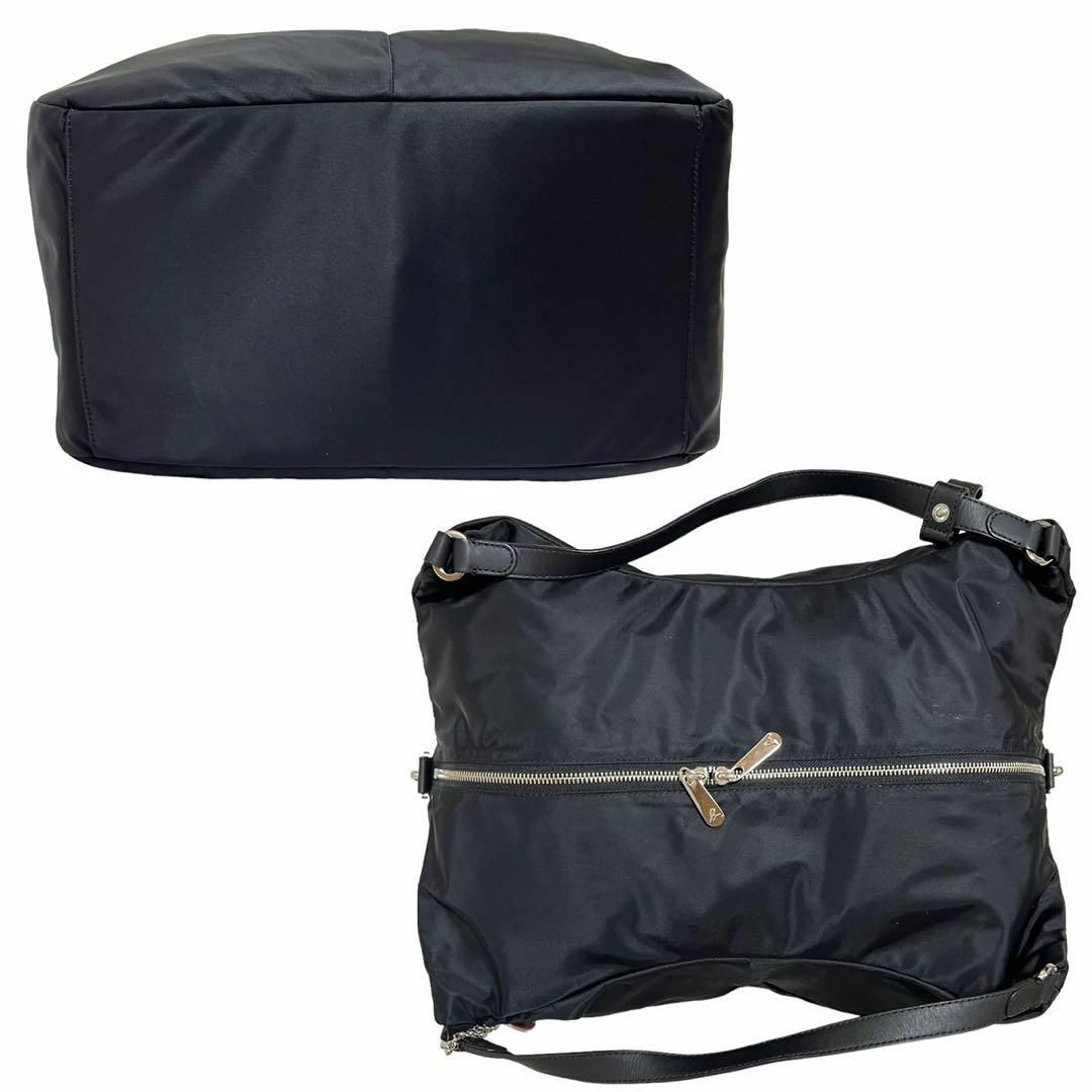 agnes b.(アニエスベー)の極美品　アニエスベーボヤージュ　ボストンバッグ　ショルダーバッグ　ナイロン　黒 レディースのバッグ(ショルダーバッグ)の商品写真