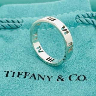 ティファニー(Tiffany & Co.)の極美品☆TIFFANY オープン アトラス ナロー リング 9号 シルバー 指輪(リング(指輪))