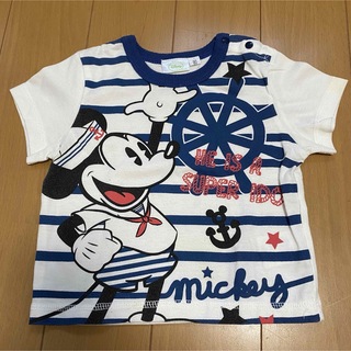 ディズニー(Disney)の【値下げ】Disney ☆ ミッキーマウス　Tシャツ　80㎝(Ｔシャツ)