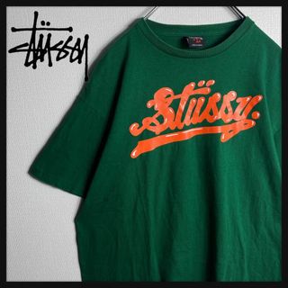 ステューシー(STUSSY)の【人気Lサイズ】ステューシー　ビッグロゴ入り人気カラーTシャツ　即完売モデル(Tシャツ/カットソー(半袖/袖なし))