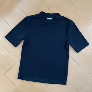ジーユー(GU)のGUシンプルリブ半袖カットソー(Tシャツ/カットソー)