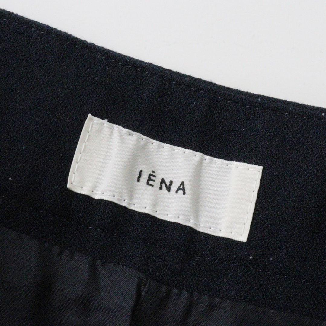 IENA(イエナ)のイエナ IENA ジョーゼットクロップドパンツ 34/ネイビー センタープレス ワイド【2400013814249】 レディースのパンツ(カジュアルパンツ)の商品写真